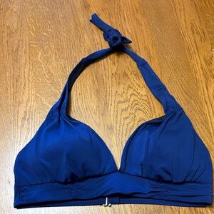 Land’s End size 10 Blue Halter Bikini Top